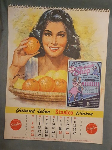 Sinalco werbekalender 1959 - sinalco,