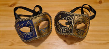 2 Venezianische Halbmaske – in Venedig gekauft- handgefertigt Deko oder Fasching