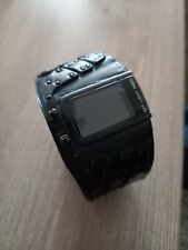 Diesel DZ7066 Leder Schwarz Nieten Digital Uhr Watch Herren Damen Armband