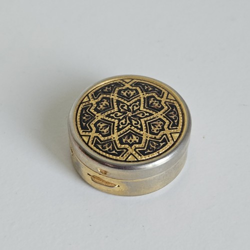 Pillendose goldfarben - pillendose,
