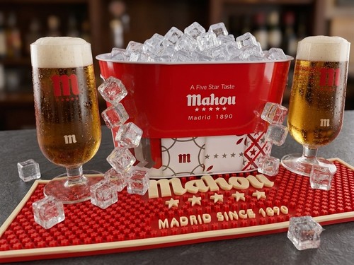 Mahou lager metall eiskübel - lager,