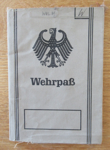 Bundeswehr wehrpaß fla - fla., btl
