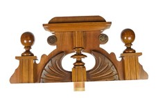 Alter Uhren Aufsatz Zierteil f Uhrengehäuse Freischwinger Wanduhr clock