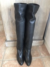 Stiefel Sergio Rossi Größe 39 Kalbsleder schwarz - sehr guter Zustand