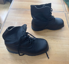 Schwedische Armee Kampfstiefel Gr. 38 schwarz Vintage Army Boots Schuhe Stiefel