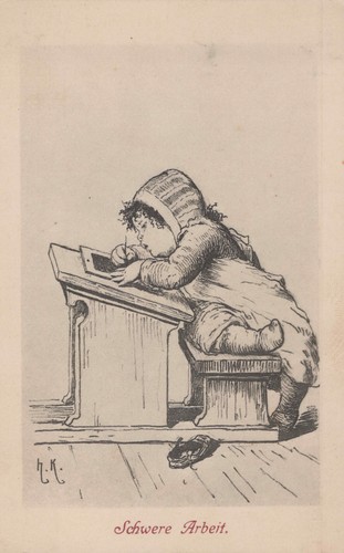 Alte künstler postkarte - alte,