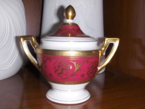 Zuckerdose porzellan pirken - porzellan,