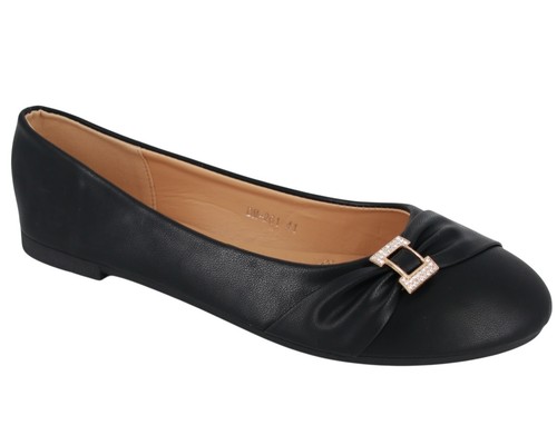 Schwarze elegante ballerinas - schwarze,
