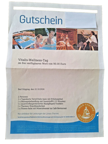 Gutschein - , 90€