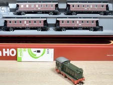 Märklin 2858 Personenzug: V 36 + 4x Personenwagen Donnerbüchsen der DB / Neuwert