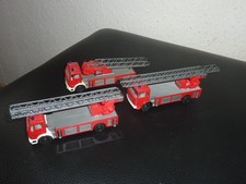 3 X ALBEDO ?? FEUERWEHR LEITERWAGEN MERCEDES + MAN%1:87%H0