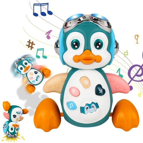 Musical penguin baby crawling - penguin,