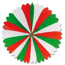 Deko rosette grün rot - rosette,