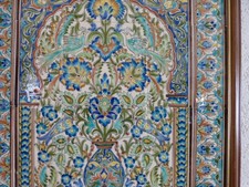 Orientalisches Kachelbild, gerahmt, ca.50x65, sehr dekorativ!