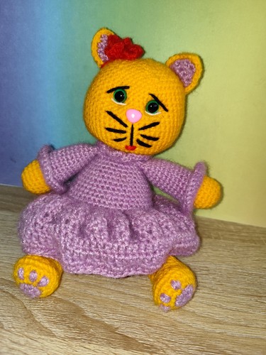 Katze einem kleid - katze, in