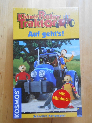 Kleiner roter traktor - roter, auf