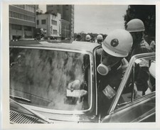 Polizeikontrolle Abgasausfall