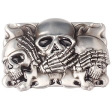 GÜRTELSCHNALLE METAL SKULL