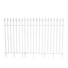 Rankgitter Gartenzaun Eisen Zaun Rankhilfe Rankzaun Metall Spalier Antik-Weiß