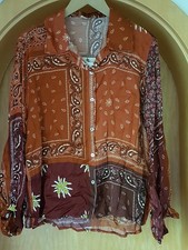 Italy Mode Bluse Hemd vokuhila