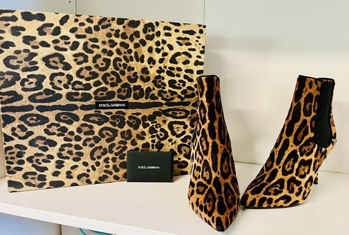 Dolce gabbana leopard booties - dolce&gabbana,