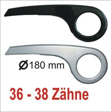 Kettenschutz 180 mm in schwarz und silber Kettenkasten 24" Zoll Fahrrad 