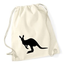 Turnbeutel Kangaroo Silhouette