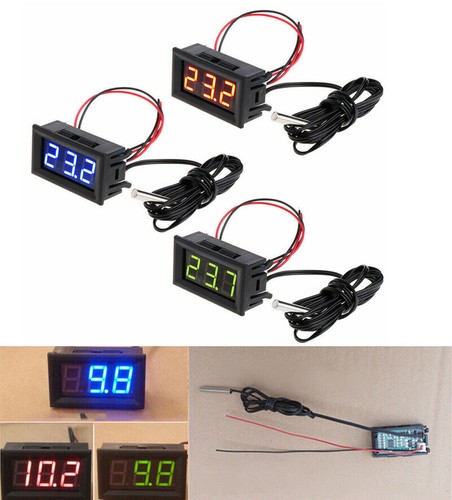 12v thermometer digital led - dc,