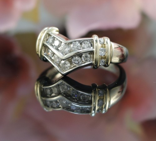 Bicolor brillant ring 585er - bicolor,