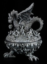 Drachen Schatulle - Rund auf