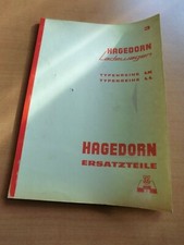 Ersatzteilliste Hagedorn Ladewagen LK LKS LKT LK-K LL LLT LLS LT Weichel 1968