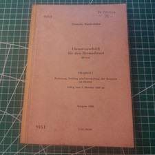 Dienstvorschrift für den