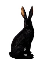 Hase Poly schwarz gold Höhe
