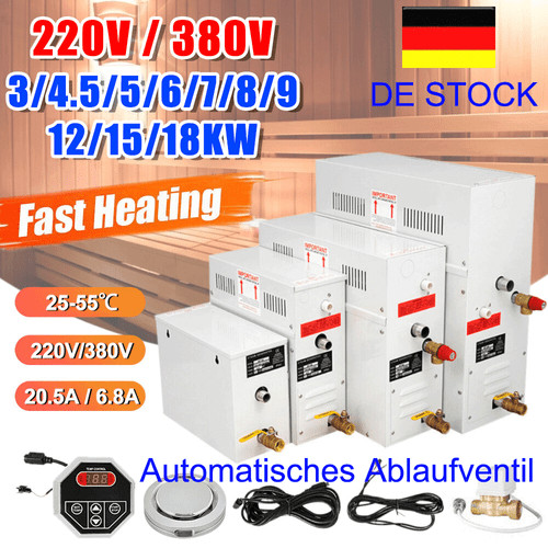 12kw dampfbadgenerator - 6/9/12kw,