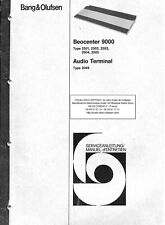 Service Manual-Anleitung für Bang Olufsen Beocenter 9000(2501,2502,2503,Terminal