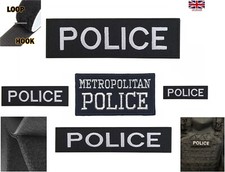 Metropolitan Police Logo bestickt Aufnäher Haken & Schlaufe Bügeleisen - auf UK Force Aufnäher