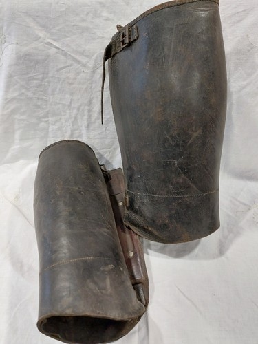 Leder gamaschen kavallerie - leder,
