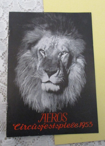 1953 aeros zirkus leipzig - aeros,