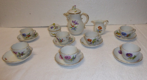 Meissen porzellan mokkaservice - meissen,