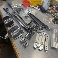 Konvolut Glastürscharnier chrom  Griffe Möbelscharnier Glas Vitrine Glastür