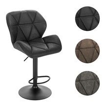 1/ 2x Barhocker Barstuhl Bistrohocker Höhe verstellbar aus Kunstleder 3 Farben