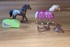 Playmobil, Appalosa und Haflinger mit Decken und Westernsattel