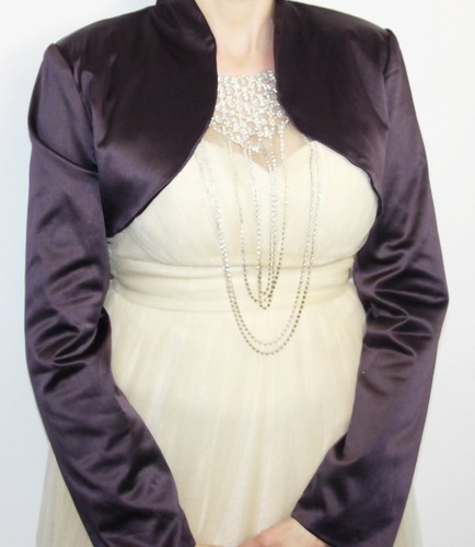 Satin bolero abend jacke - satin,