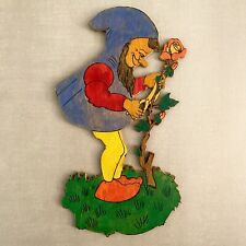 1960er Laubsägearbeit: Rosengärtner mit Heckenschere 19cm Graupner Graubele TOP