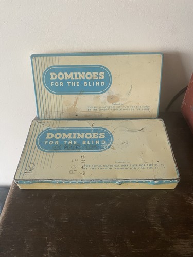Vintage braille dominosteine - vintage,
