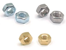 Sechskantmuttern M2 - M30 Mutter - verzinkt Edelstahl V2A A2 Messing - DIN 934