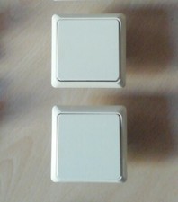 1 ELSO (Schneider)  TAST SCHALTER  komplett Mit WIPPE und 1 FACH RAHMEN  Chreme