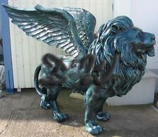 LÖWE mit FLÜGELN lebensgroß Deko Garten Figur Werbefigur Dekoration geflügelt