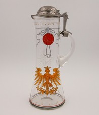 Großer Glas Krug Bierkanne