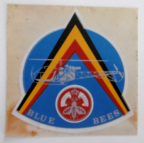 Werbe aufkleber blue bees - blue,